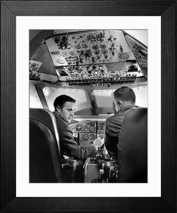 Framed Print : United Airlines pilots Robert Burns and G.R. Wright, 1968. Courtesy: CSU Archives / Everett Collection Framed Print : United Airlines pilots Robert Burns and G.R. Wright, 1968. Courtesy: CSU Archives / Everett Collection