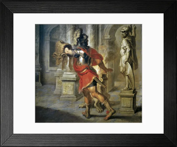 Framed Print : QUELLYN, Erasmus (1607-1678). Jason with the Golden Fleece. mid. 17th c. Jason, Greek hero, son of Aeson and leader of the Argonauts. He conquered the Fleece in Colchis