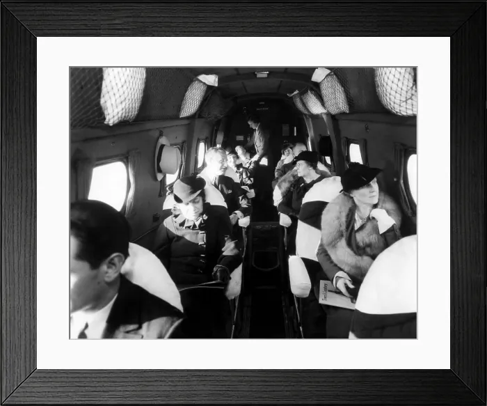 Framed Print : Interior of United Airlines plane, circa 1935. Courtesy: CSU Archives / Everett Collection Framed Print : Interior of United Airlines plane, circa 1935. Courtesy: CSU Archives / Everett Collection