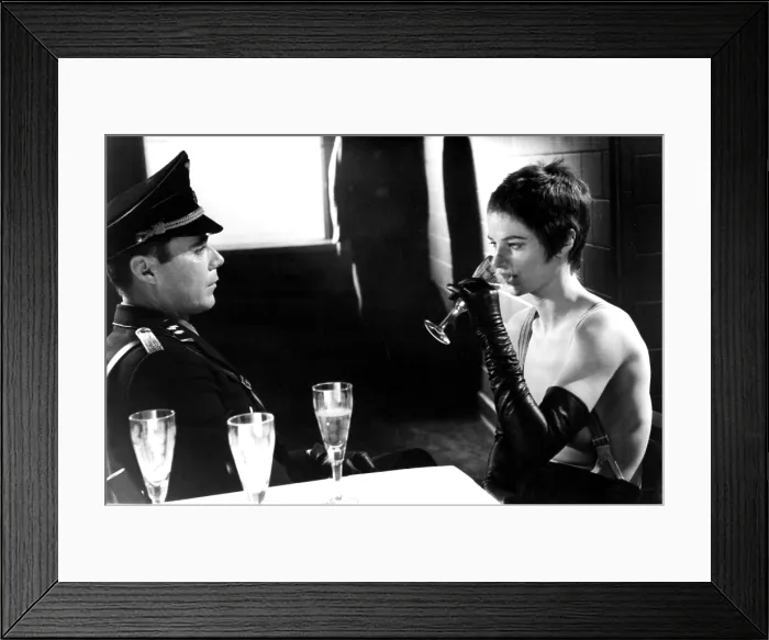 Framed Print : THE NIGHT PORTER, Dirk Bogarde, Charlotte Rampling, 1974 Framed Print : THE NIGHT PORTER, Dirk Bogarde, Charlotte Rampling, 1974