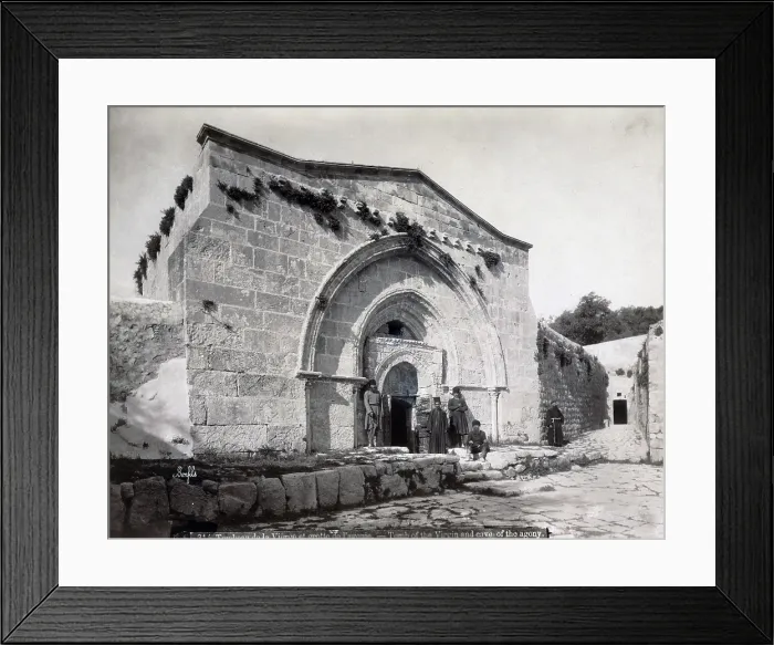 Framed Print : The tomb of Virgin Mary and the cave of the agony, Jerusalem, Israel, circa late 1800s Framed Print : The tomb of Virgin Mary and the cave of the agony, Jerusalem, Israel, circa late 1800s