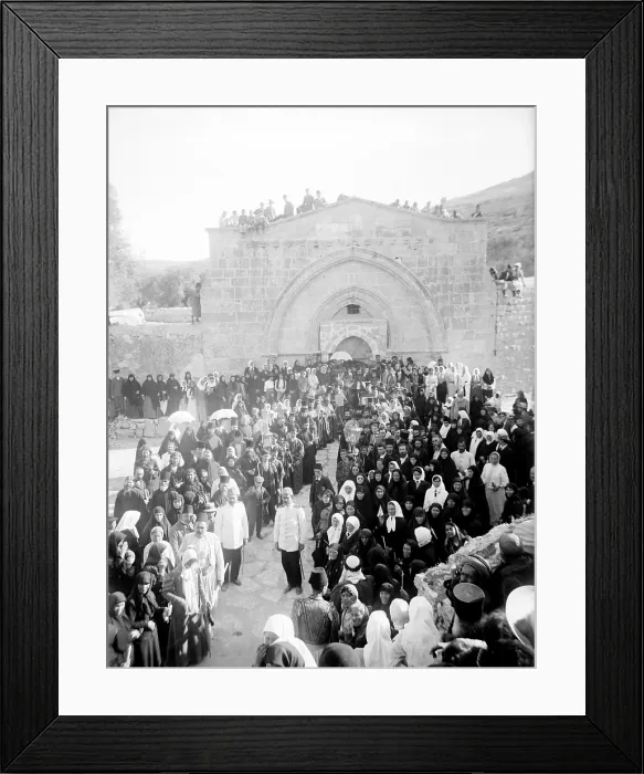 Framed Print : The tomb of Virgin Mary, Jerusalem, Israel, circa early 1900s