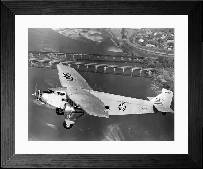 Framed Print : American Airlines Ford Tri-Motor airplane, 1966. Courtesy: CSU Archives / Everett Collection