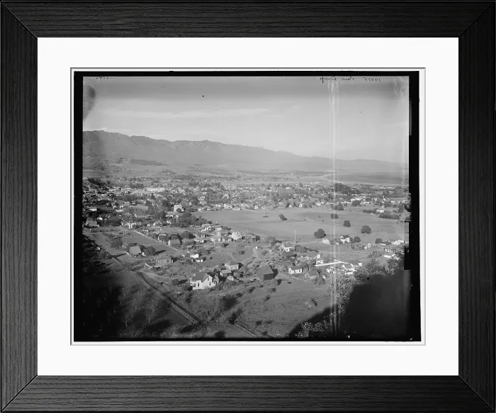 Framed Print : Santa Barbara, California from the West, c. 1880s