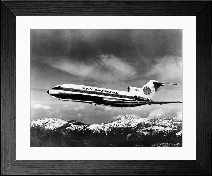 Framed Print : Pan American's tri-engined Boeing 727 jet, 1965. Courtesy: CSU Archives / Everett Collection