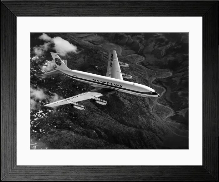 Framed Print : Pan American's Boeing 707-121, circa 1955. Courtesy: CSU Archives / Everett Collection