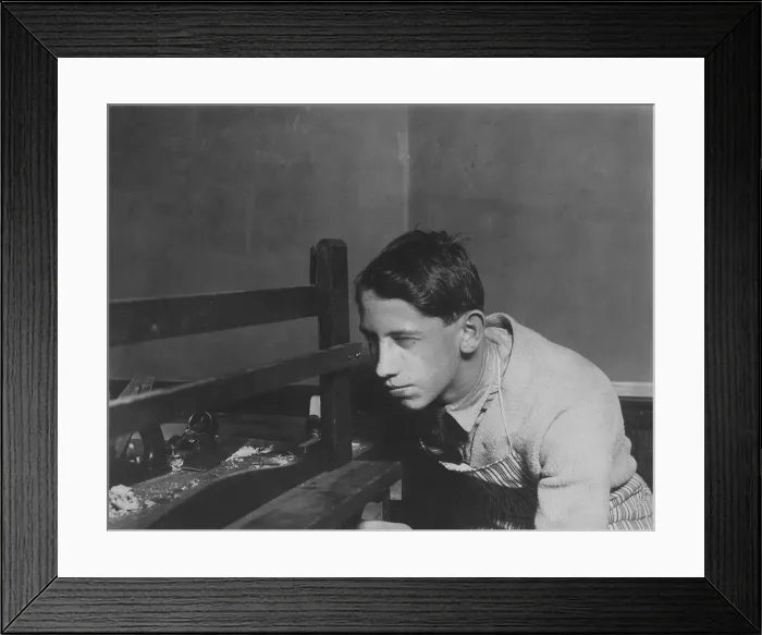 Framed Print : Vocational School, Buffalo, New York, photograph by Lewis Wickes Hine, February, 1910