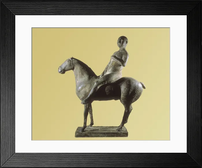 Framed Print : MARINI, Marino (1901-1980). Horseman. 1945. Sculpture on bronze. SWEDEN. Goteborg. Gterborgs Konstmuseum (Museum of Fine Art). AISA / Everett Collection**US SALES ONLY**