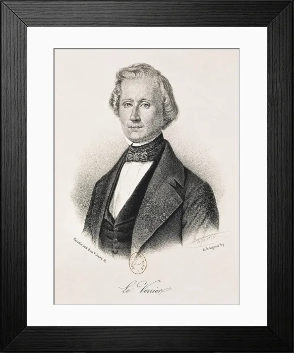 Framed Print : Le Verrier, Urbain-Jean-Joseph (1811-1877). Litography. FRANCE. Paris. National Library. AISA / Everett Collection**US SALES ONLY**