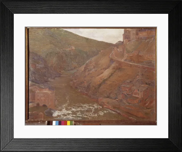 Framed Print : BERUETE Y MORET, Aureliano de (1845-1912). Tagus River (Toledo). 1905. Oil on canvas. SPAIN. Madrid. Prado Museum. AISA / Everett Collection**US SALES ONLY** Framed Print : BERUETE Y MORET, Aureliano de (1845-1912). Tagus River (Toledo). 1905. Oil on canvas. SPAIN. Madrid. Prado Museum. AISA / Everett Collection**US SALES ONLY**