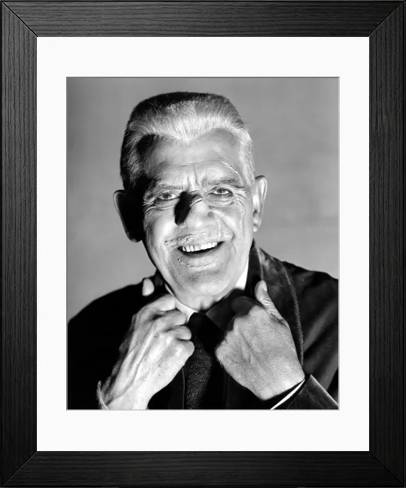 Framed Print : FRANKENSTEIN 1970, Boris Karloff, 1958