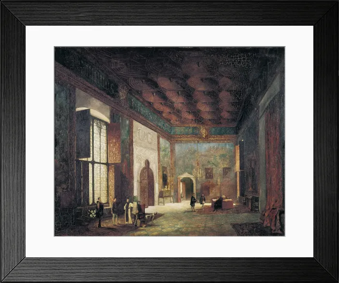 Framed Print : Mosen Sorell Palace. s.XIX. Spanish anonymous. Oil on canvas. SPAIN. Valencia. San Pio V Fine Arts Museum. AISA / Everett Collection**US SALES ONLY**