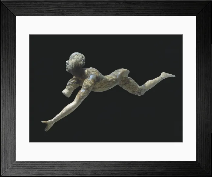 Framed Print : Acrobat. 16th c. BC. Minoan art  /  Cretan art. Sculpture on ivory. GREECE. Iraklion. Archaeological Museum. Proc: GREECE. Knossos. Knossos Palace