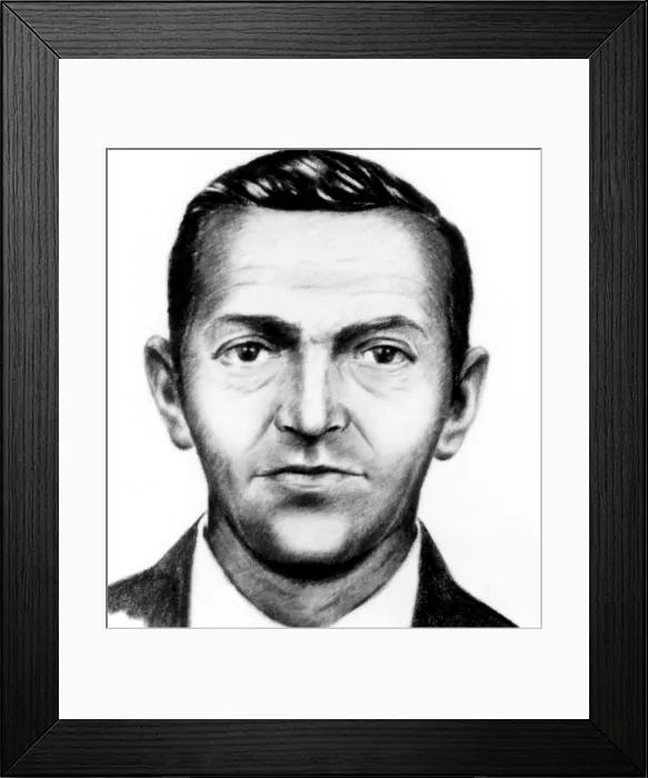 Framed Print : FBI composite of airplane hijacker D.B. Cooper, 1971. Courtesy: CSU Archives / Everett Collection