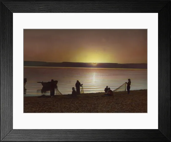 Framed Print : Horizon, Bethlehem, Juda, and Blue Galilee, hand colored photograph, 1925-1946 Framed Print : Horizon, Bethlehem, Juda, and Blue Galilee, hand colored photograph, 1925-1946