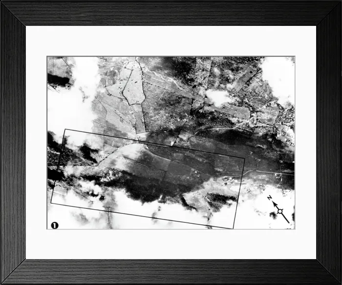 Framed Print : Cuban Missile Crisis, aerial photograph of Sagua La Grange before recognizable Soviet military activity, Cuba, September 5, 1962. Courtesy: CSU Archives  /  Everett Collection