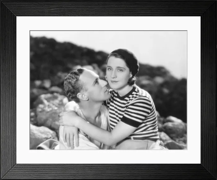 Framed Print : A FREE SOUL, from left, Leslie Howard, Norma Shearer, 1931