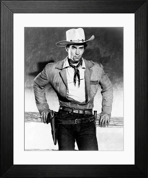 Framed Print : FORT DOBBS, Clint Walker, 1958