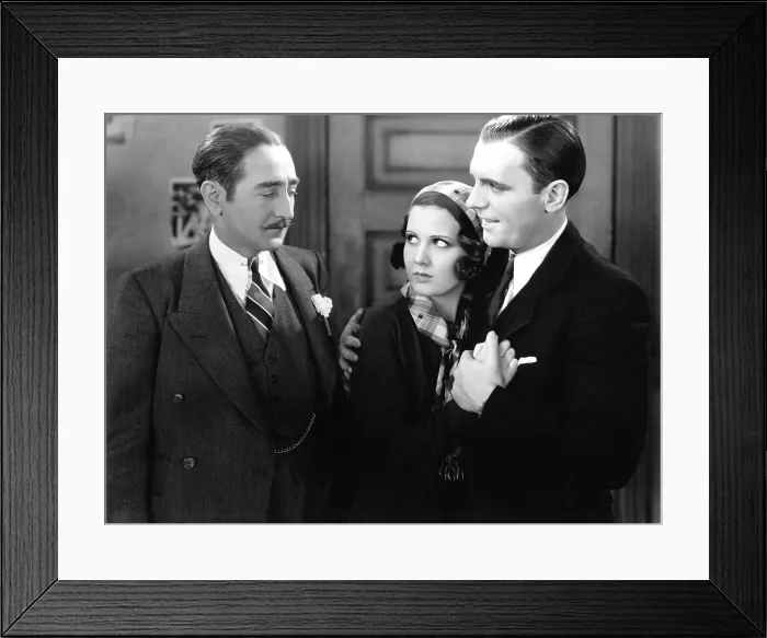 Framed Print : THE FRONT PAGE, Adolphe Menjou, Mary Brian, Pat O'Brien, 1931