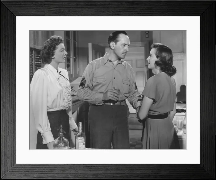 Framed Print : THE BEST YEARS OF OUR LIVES, from left: Myrna Loy, Fredric March, Teresa Wright, 1946 Framed Print : THE BEST YEARS OF OUR LIVES, from left: Myrna Loy, Fredric March, Teresa Wright, 1946