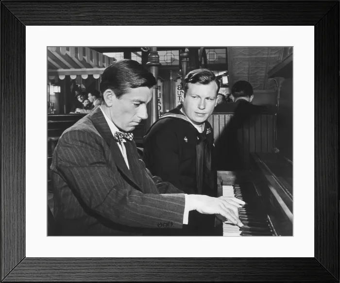 Framed Print : THE BEST YEARS OF OUR LIVES, from left: Hoagy Carmichael, Harold Russell, 1946