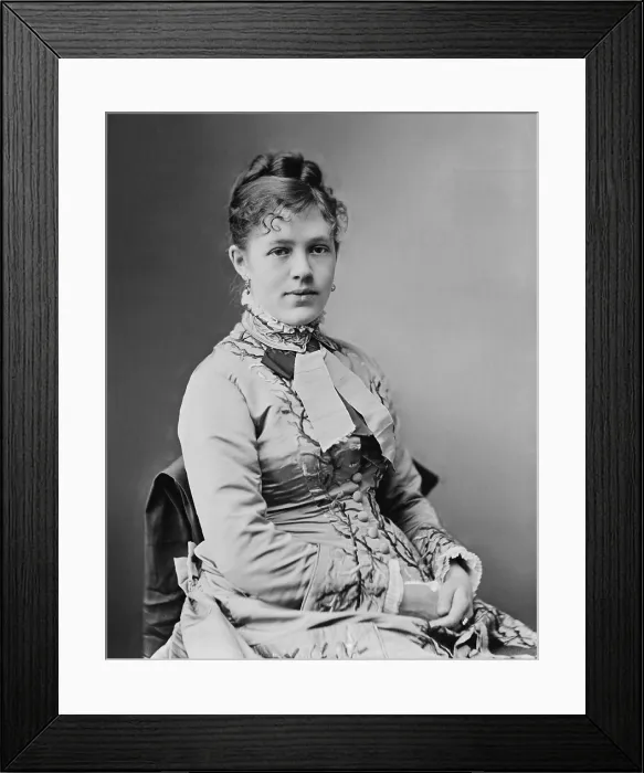 Framed Print : Nellie Grant, President Ulysses Grant's eighteen year old daughter, had a magnificent White House wedding when she married Algernon Sartoris, a British diplomat, on May 21