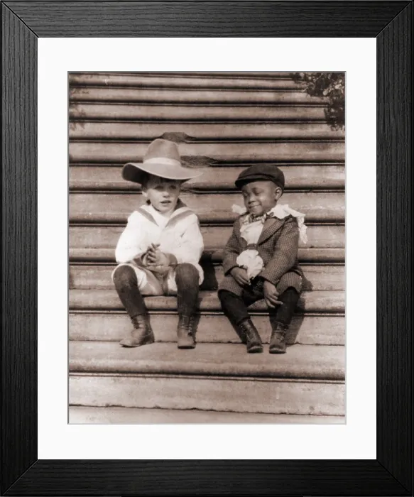 Framed Print : Quentin Roosevelt (1897-1918), with his African American friend, Roswell Newcomb Pinckney, son of White House steward, Henry Pinckney. Photo by Frances Benjamin Johnson, 1902 Framed Print : Quentin Roosevelt (1897-1918), with his African American friend, Roswell Newcomb Pinckney, son of White House steward, Henry Pinckney. Photo by Frances Benjamin Johnson, 1902