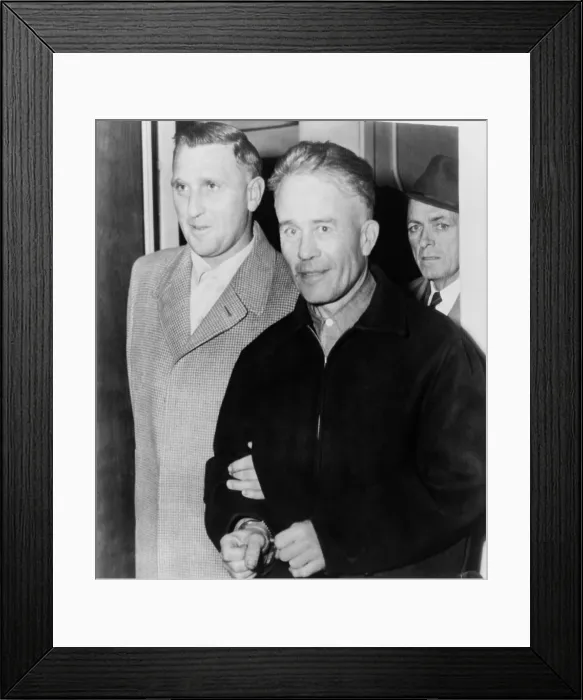 Framed Print : Edward Theodore Ed Gein (1906-1984), murderer and grave robber committed his crimes in Plainfield, Wisconsin