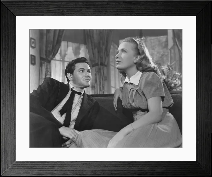 Framed Print : FOUR DAUGHTERS, from left: John Garfield, Priscilla Lane, 1938
