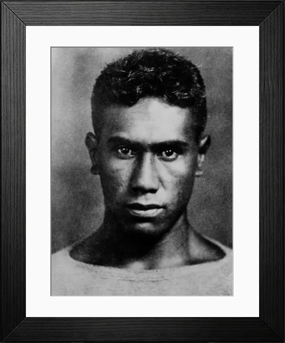 Framed Print : Joe Kahahawai, a Hawaiian boxer who with several friends was tried for the rape of socialite by Thalia Massie
