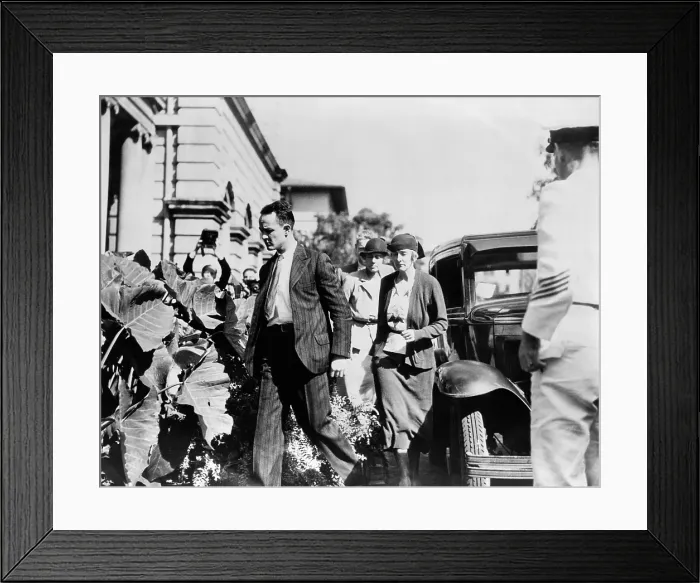 Framed Print : Hawaii Honor Killing defendants, Thomas H. Massie and Mrs. Grace Fortescue arriving at the courthouse for trial for the murder of Joseph Kahahawai in Honolulu, Hawaii Framed Print : Hawaii Honor Killing defendants, Thomas H. Massie and Mrs. Grace Fortescue arriving at the courthouse for trial for the murder of Joseph Kahahawai in Honolulu, Hawaii