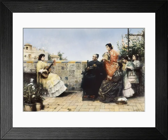 Framed Print : RICO CEJUDO, Jos (1864-1939). The Visit of the Priest. beg. 20th c. Costumbrism. Oil on canvas. SPAIN. Madrid. Sammer Gallery Framed Print : RICO CEJUDO, Jos (1864-1939). The Visit of the Priest. beg. 20th c. Costumbrism. Oil on canvas. SPAIN. Madrid. Sammer Gallery