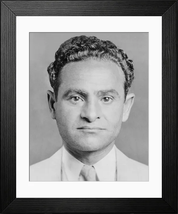 Framed Print : Joseph Amburg (1892-1935), was a New York labor racketeer during the 1920s and 1930s. Joseph worked with his brother Louis, and both brothers were killed by Murder, Inc