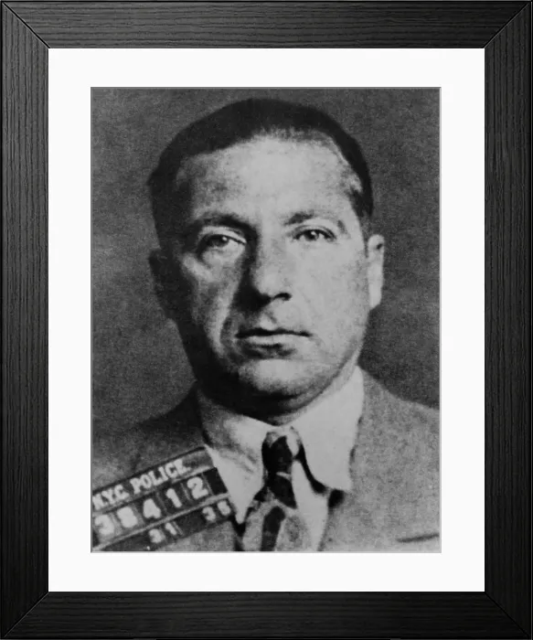 Framed Print : Frank Costello (1891-1973) in 1935 mug shot