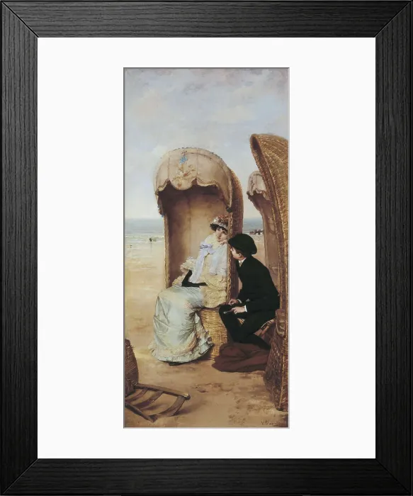 Framed Print : PALMAROLI GONZALEZ, Vicente (1834-1896). Confesion. 2nd half 19th c. Oil on canvas. SPAIN. Madrid. Prado Museum. AISA / Everett Collection**US SALES ONLY**