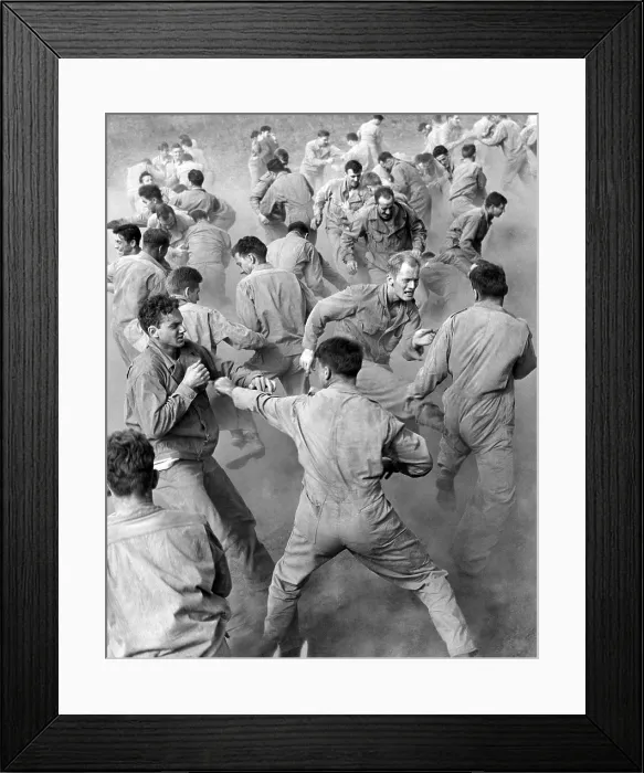 Framed Print : American solders training for ranger attacks, Fort George G. Meade, Maryland, September 25, 1942.. Courtesy: CSU Archives  /  Everett Collection