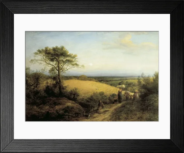 Framed Print : LINELL, John (1792-1882). The Harvest Moon. 1855. Oil on canvas. UNITED KINGDOM. London. Victoria and Albert Museum. AISA / Everett Collection**US SALES ONLY**