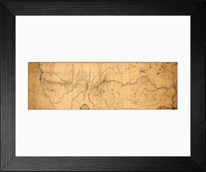 Framed Print : 1807 map of the discoveries of Capt. Lewis & Clark including the Rocky Mountain and the Columbia River at the north Pacific Ocean Framed Print : 1807 map of the discoveries of Capt. Lewis & Clark including the Rocky Mountain and the Columbia River at the north Pacific Ocean
