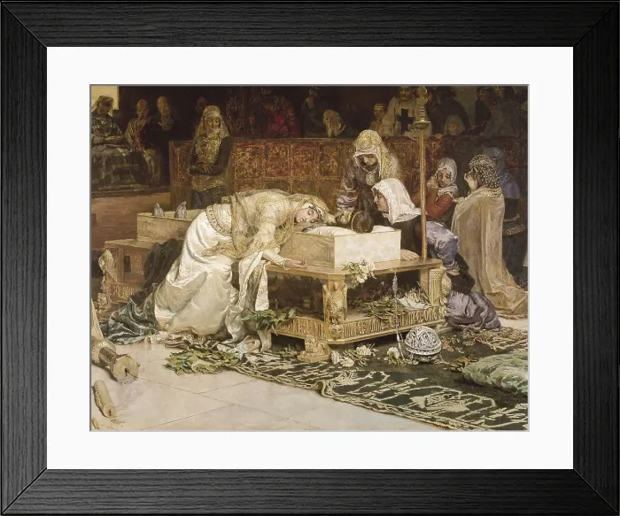 Framed Print : MUOZ i DEGRAIN, Antoni (1841-1924). The Lovers of Teruel (Sketch). ca. 1884. Oil on canvas. SPAIN. Madrid. Prado Museum. AISA / Everett Collection**US SALES ONLY**