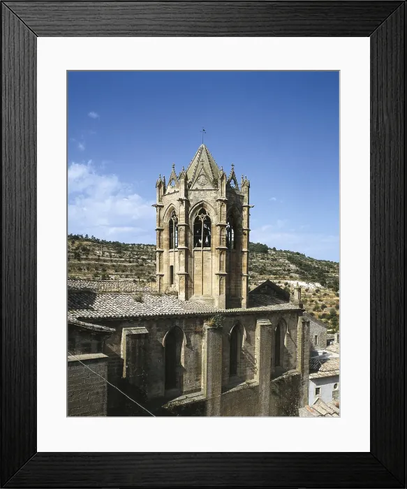 Framed Print : SPAIN. Vallbona de les Monges. Monastery of Santa Mara de Vallbona. Exterior of the dome (14th c.). Gothic art. Architecture. AISA / Everett Collection (1454)**US SALES ONLY**