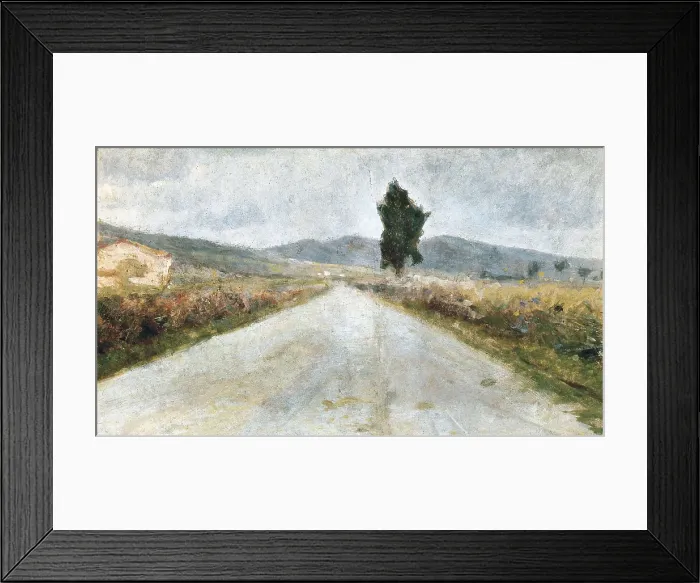 Framed Print : MODIGLIANI, Amedeo (1884-1920). The Tuscan Road. ca. 1899. Oil on cardboard. Oil. ITALY. Livorno. Giovanni Fattori Civic Museum. AISA / Everett Collection**US SALES ONLY** Framed Print : MODIGLIANI, Amedeo (1884-1920). The Tuscan Road. ca. 1899. Oil on cardboard. Oil. ITALY. Livorno. Giovanni Fattori Civic Museum. AISA / Everett Collection**US SALES ONLY**