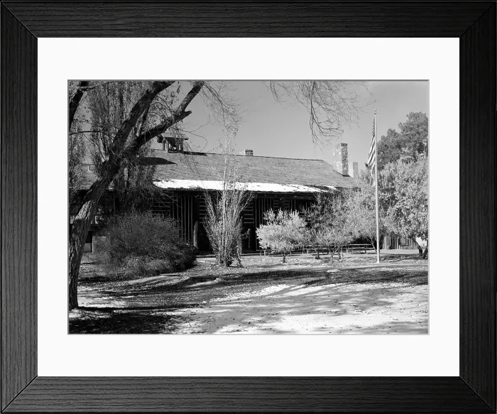 Framed Print : Fuller Lodge, the mess hall and guest quarters at Los Alamos during the Manhattan Project, Los Alamos, NM 1946 Framed Print : Fuller Lodge, the mess hall and guest quarters at Los Alamos during the Manhattan Project, Los Alamos, NM 1946