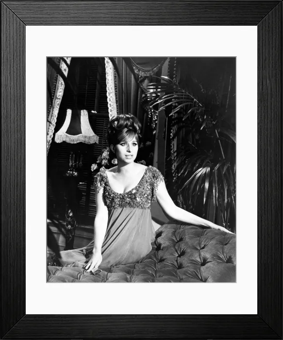 Framed Print : FUNNY GIRL, Barbra Streisand (in a gown by Irene Sharaff), 1968