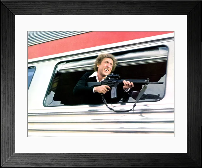 Framed Print : SILVER STREAK, Gene Wilder, 1976, TM and Copyright (c) 20th Century-Fox Film Corp. All Rights Reserved