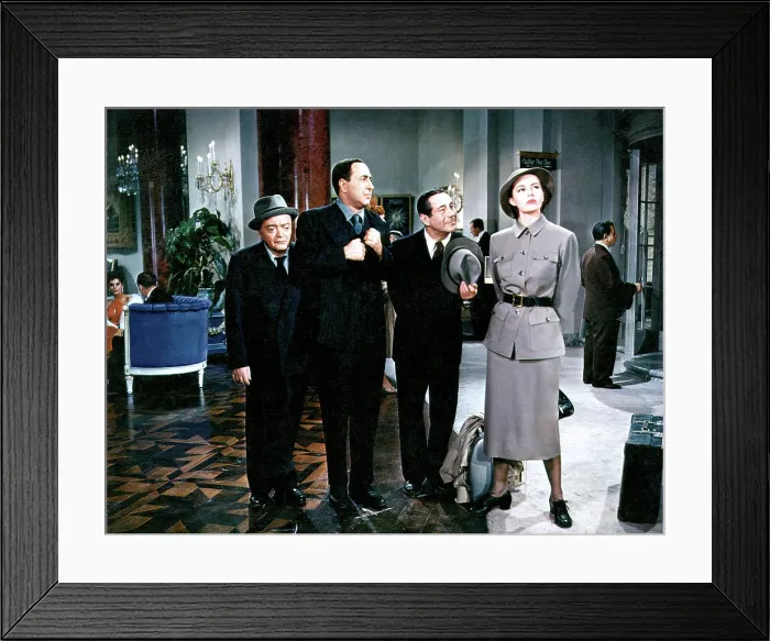 Framed Print : SILK STOCKINGS, Peter Lorre, Jules Munshin, Joseph Buloff, Cyd Charisse, 1957
