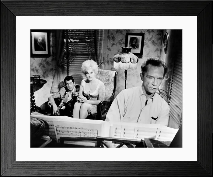 Framed Print : KISS ME STUPID, from left: Dean Martin, Kim Novak, Ray Walston, 1964 Framed Print : KISS ME STUPID, from left: Dean Martin, Kim Novak, Ray Walston, 1964