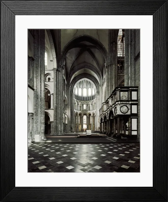 Framed Print : Notre Dame Cathedral of Tournai. 1125-1171. BELGIUM. Tournai. Cathedral of Notre-Dame. Romanesque art. Architecture
