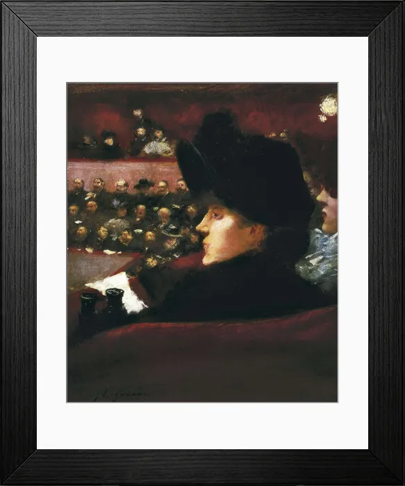 Framed Print : FORAIN, Jean Louis (1852-1931). The box. 1885. Modernism. Oil on canvas. FRANCE. Paris. Muse Carnavalet (Carnavalet Museum). AISA / Everett Collection**US SALES ONLY**