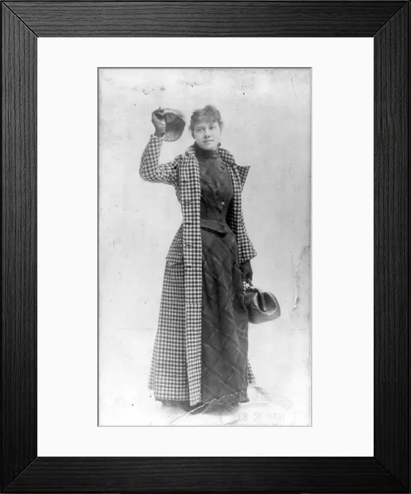 Framed Print : Nellie Bly. Elizabeth Cochrane 'Nellie Bly', 1890
