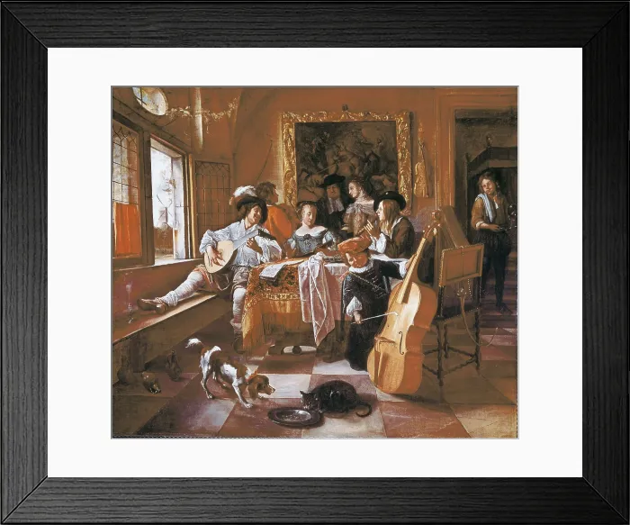 Framed Print : Steen, Jan (1626-1679). The Family Concert. 1666. Baroque art. Oil on canvas. UNITED STATES OF AMERICA. Chicago. Art Institute of Chicago. AISA / Everett Collection**US SALES ONLY** Framed Print : Steen, Jan (1626-1679). The Family Concert. 1666. Baroque art. Oil on canvas. UNITED STATES OF AMERICA. Chicago. Art Institute of Chicago. AISA / Everett Collection**US SALES ONLY**